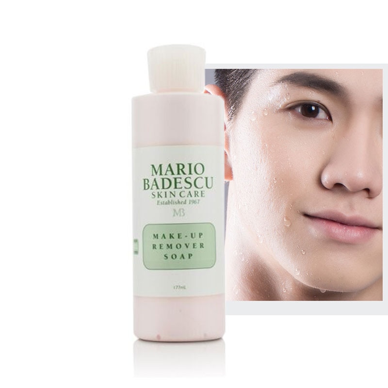 Mens Make-Up Remover Soap Helps gently Remove Makeup Clean Moisture Skin Soft, Smooth Facial Cleanser 177ml